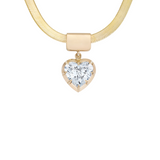 Herringbone Love Heart Necklace