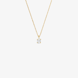 Baby Oval Diamond Necklace
