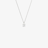 Baby Oval Diamond Necklace