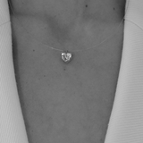 2.56ct Bubble Heart Necklace
