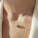 2.56ct Bubble Heart Necklace