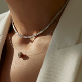 2.56ct Bubble Heart Necklace