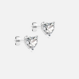 Christmas Heart Studs