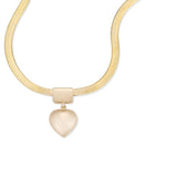 Herringbone Love Heart Necklace