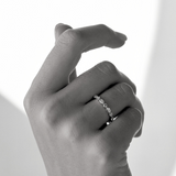 Marquise Dot Wedding Ring