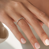 Marquise Dot Wedding Ring